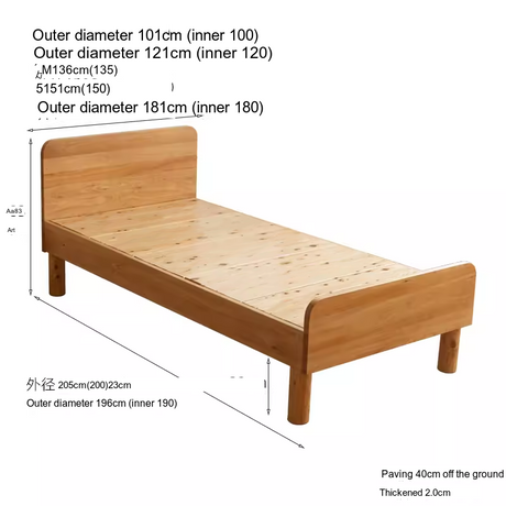 BAIYA SHUNAN Keisuke Minimalist Natural Wood Crib from BAIYA SHUNAN