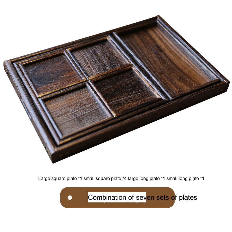 PAULOWNIA Hiroshi Modern Japanese Solid Wood Tea Tray Set from PAULOWNIA