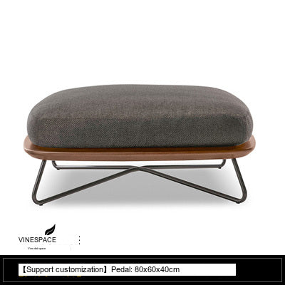 RATTAN SPACE Elysium Waterproof Natural Wood Footstool Set from RATTAN SPACE