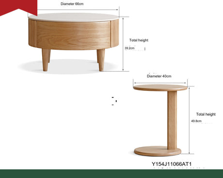 GENJI Yoshiko Minimalist Ash Wood Coffee Table from GENJI