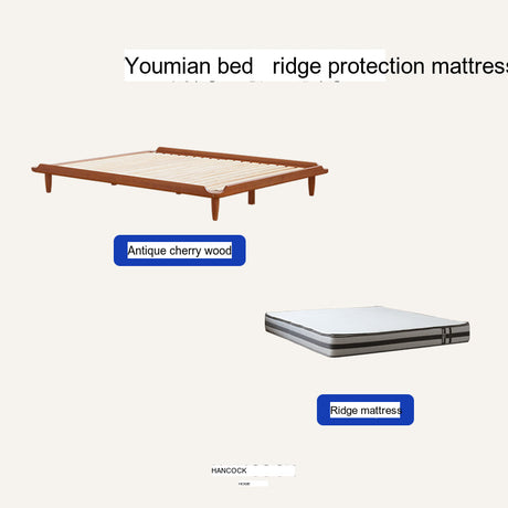 HANKE Isabell Elegant Cherrywood Tatami Bed Frame from HANKE