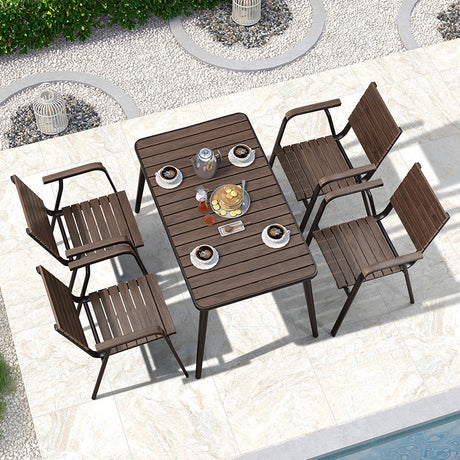 ZIYE Marcellus Weather-Resistant Wooden Table & Chair Set from ZIYE