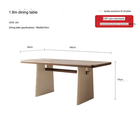 QUANMU Isadora High-End Light Cream Dining Table from QUANMU