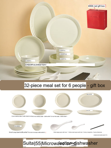 MOSE French Glaze Ceramic Tableware Set from MOSE