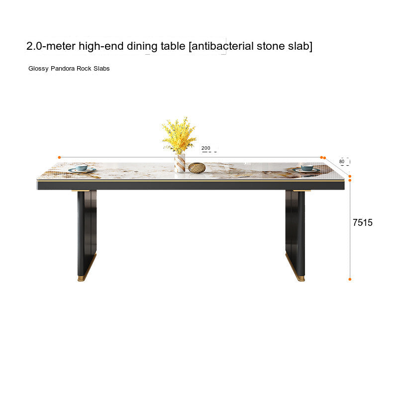 QUANMU Santiago Luminescent Rectangular Luxury Table from QUANMU