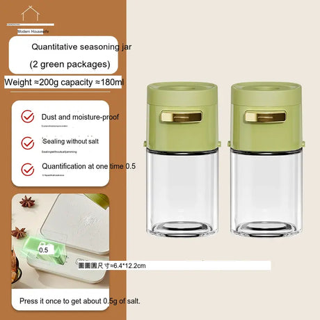 MH Araceli Modern Kitchen Salt Container with Control Mechanism from MH