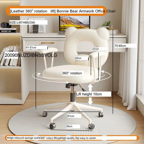 XIMIKA Carlotta Ergonomic Turquoise Desk Chair from XIMIKA