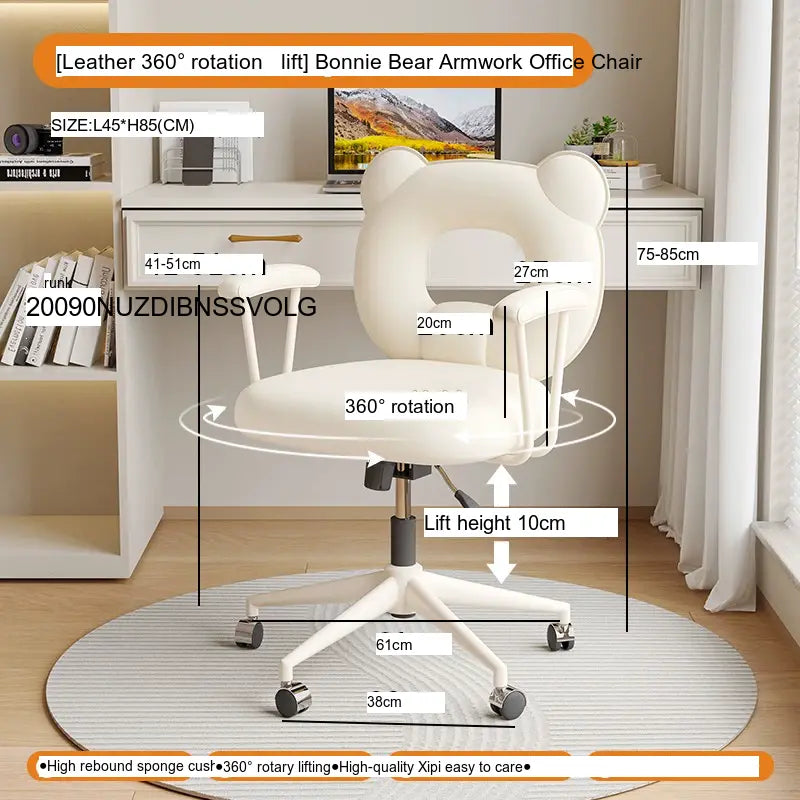 XIMIKA Carlotta Ergonomic Turquoise Desk Chair from XIMIKA