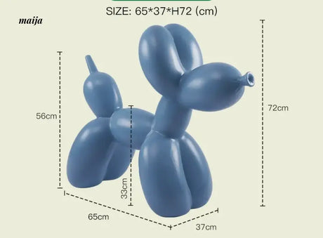 LAZYSPACE Violet Balloon Dog Stool from LAZYSPACE
