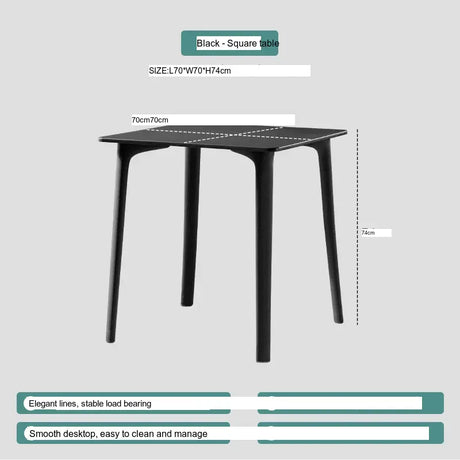 ABOUT WHITE Serafina Modern Minimalist Round Dining Table from ABOUT WHITE