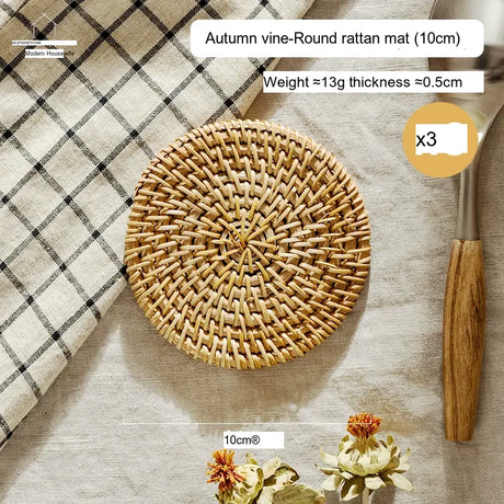 MH Isolde Premium Rattan Heat-Resistant Table Pad from MH