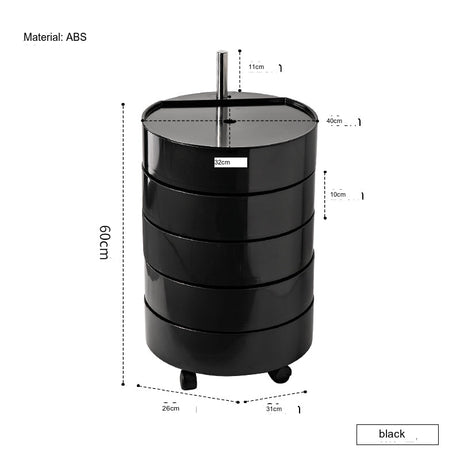NIYE Santiago Elegant Space-Saving Rotating Storage Cabinet from NIYE