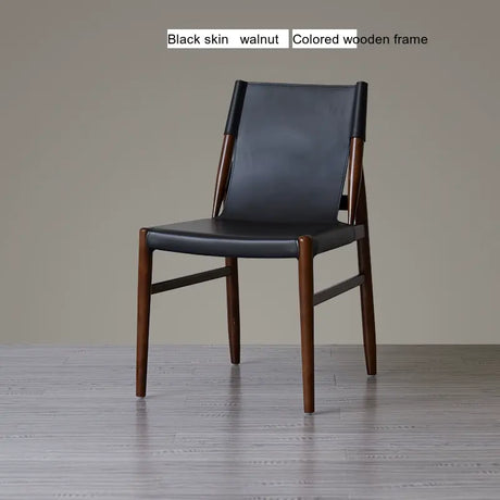 MOXER Zephyra Elegant Minimalist Saddle Leather Dining Chair from MOXER
