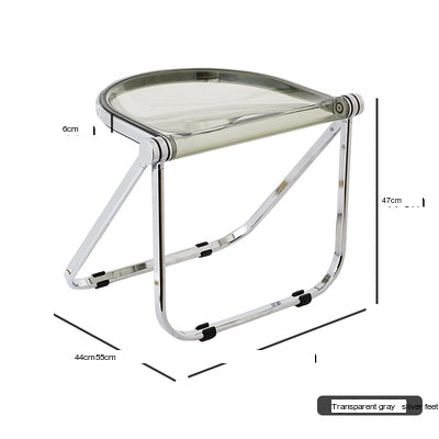 NIYE Montgomery Sleek Transparent Folding Stool from NIYE