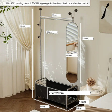 ABOUT WHITE Celestia Elegant Flexible Dressing Mirror Stand. from ABOUT WHITE