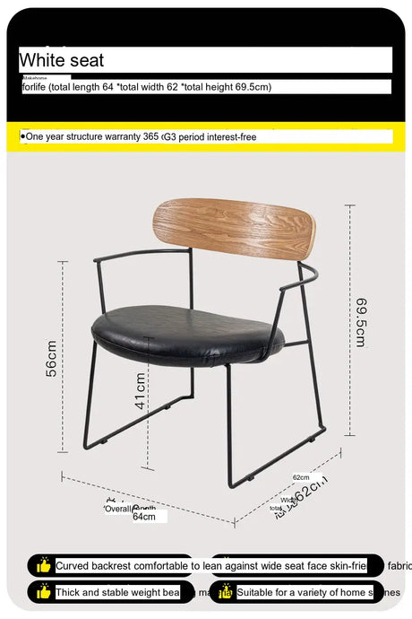 ABOUT WHITE Elowen Cozy Modern Dining Chair from ABOUT WHITE