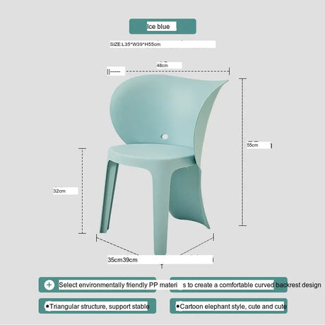 ABOUT WHITE Seraphina Minimalist Plastic Highchair from ABOUT WHITE