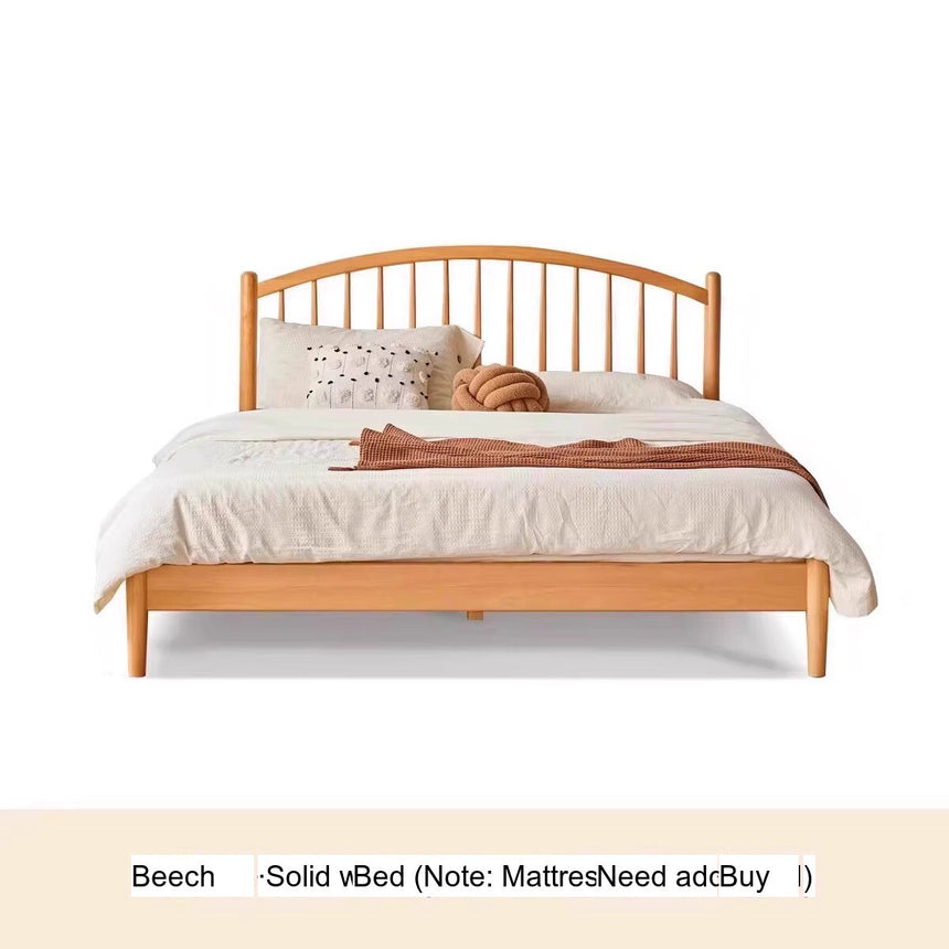 GENJI Ishikawa Elegant Solid Wood Bed from GENJI