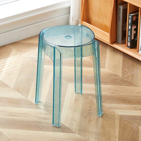 A&D Mariposa Sleek Transparent Stackable Stool from A&D