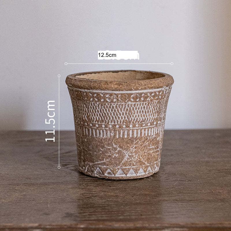 JUHAN Mariposa Vintage Unglazed Flower Pot from JUHAN