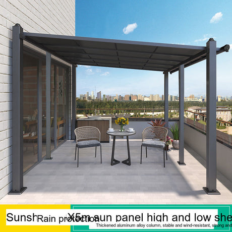 MOJIA Magnus Modern Outdoor Gazebo with Sleek Light Panels from MOJIA