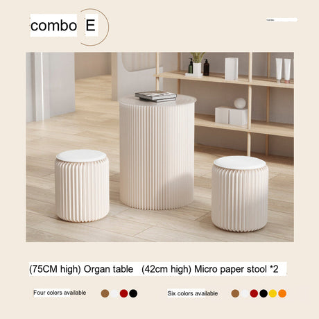 SHIBA Izumi Compact Modern Round Coffee Table Set from SHIBA