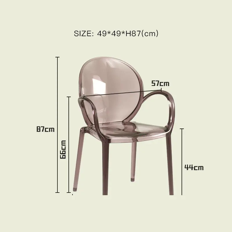 LAZYSPACE Leo Acrylic Coffee Chair from LAZYSPACE