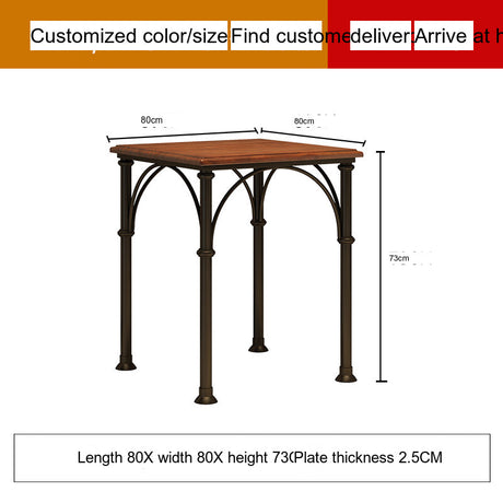 WEIMEI Ainsworth Rustic Industrial Design Table & Chair Set from WEIMEI