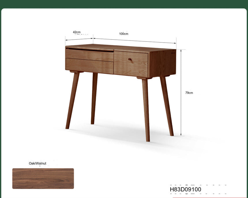 GENJI Callidora Elegant Minimalist Flip Dressing Table from GENJI