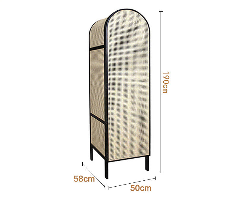 RATTAN CRAFTSMAN Vintage Rattan Wardrobe from RATTAN CRAFTSMAN