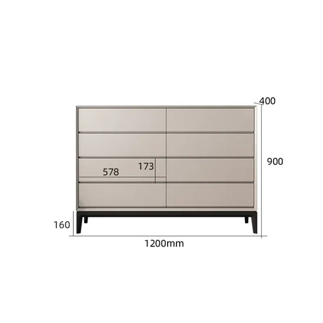 LINYUE Silas Italian Minimalist Eight-Drawer Storage Unit from LINYUE