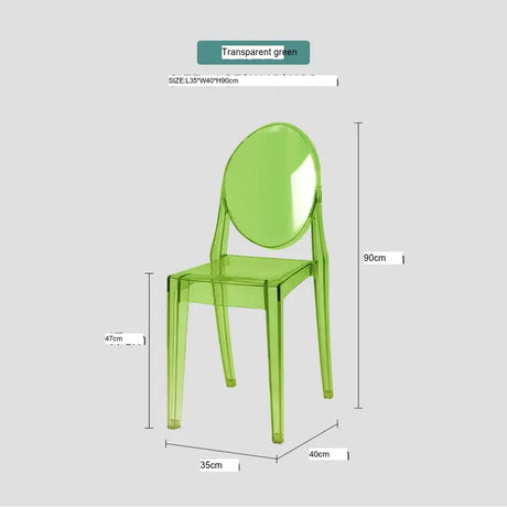 ABOUT WHITE Santiago Sleek Modern Transparent Dining Chair from ABOUT WHITE