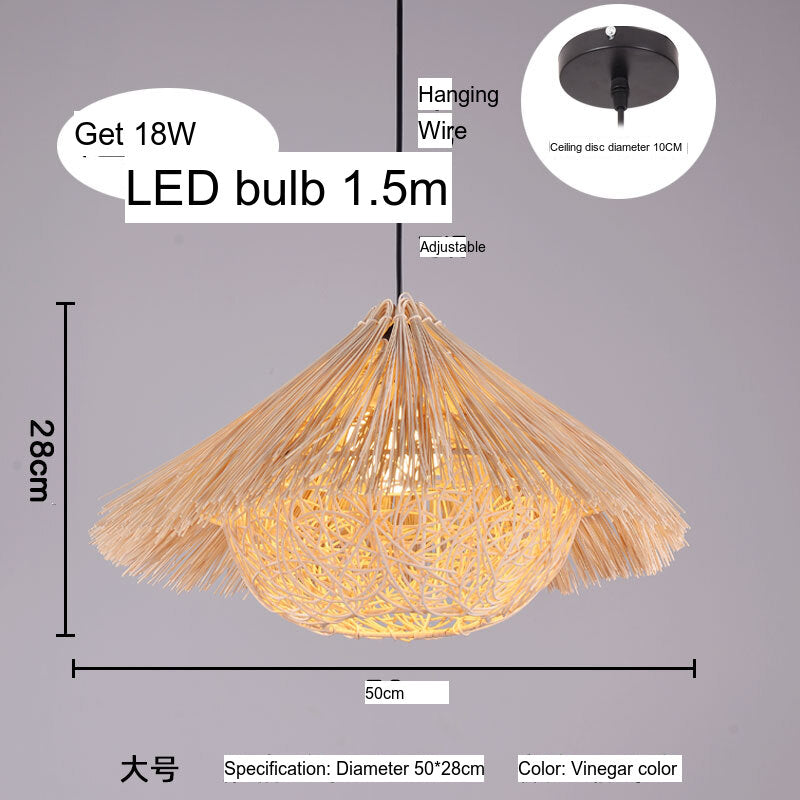 BOJI Azura Elegant Woven Coffee Ceiling Lamp from BOJI