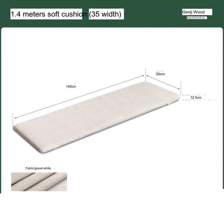 GENJI Haruki Elegant Solid Wood Wide Bench from GENJI