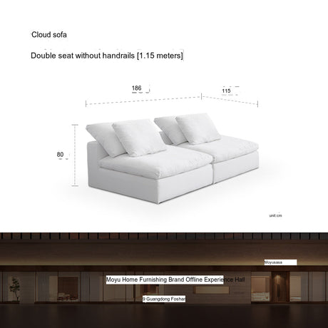 MOYU Isolde Plush Down Comfort Module Sofa from MOYU