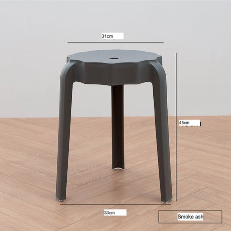 NIYE Eldridge Versatile Round Plastic Stool from NIYE