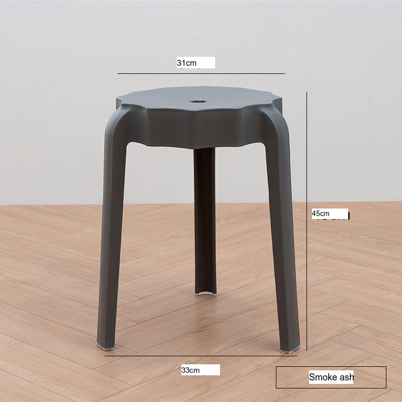 NIYE Eldridge Versatile Round Plastic Stool from NIYE