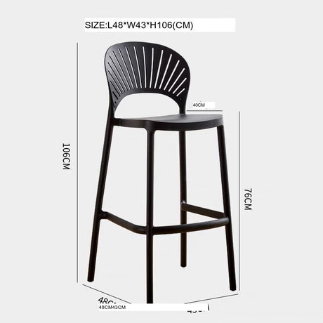 NIYE Tamsin Sleek Stackable Bar Stool from NIYE