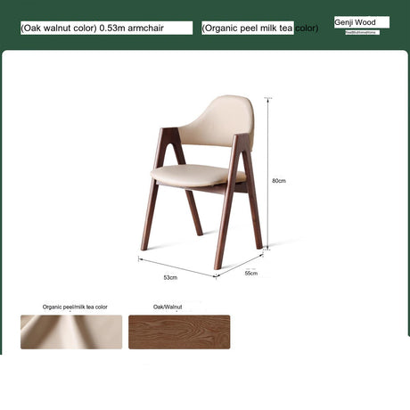 GENJI Elysia Contemporary Oak Dining Chair from GENJI
