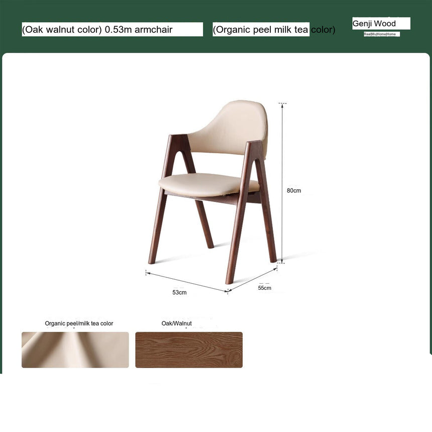 GENJI Elysia Contemporary Oak Dining Chair from GENJI