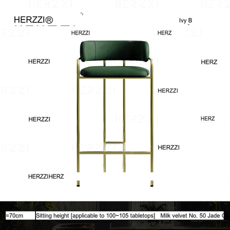HERZZI Santiago Opulent Gold Luxury Bar Chair from HERZZI