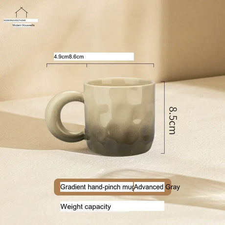MH Elowen Stylish Gradient Coffee Cup with Glass Accent from MH
