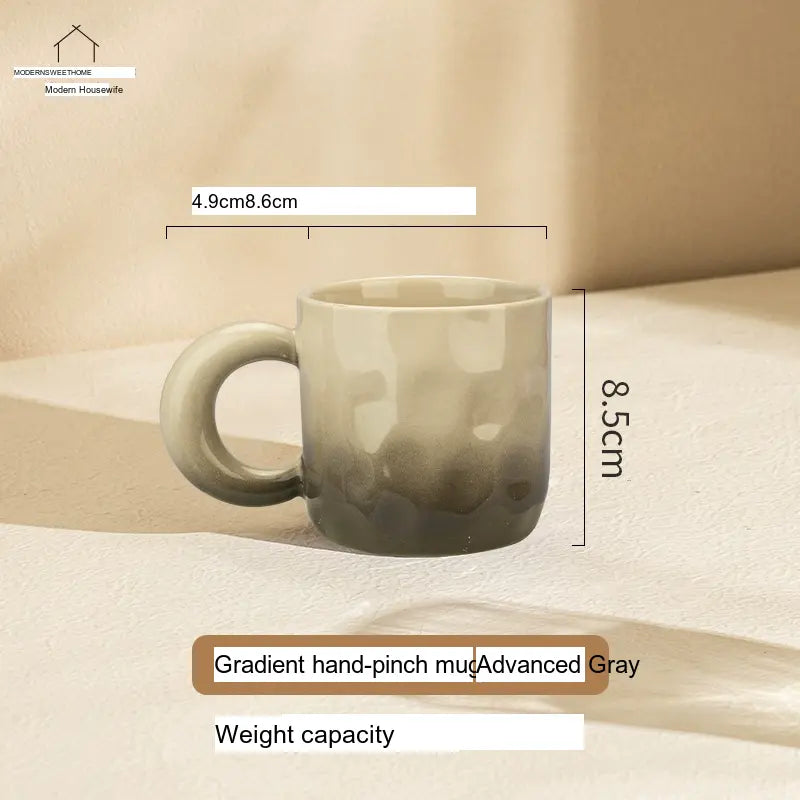 MH Elowen Stylish Gradient Coffee Cup with Glass Accent from MH