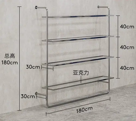 SM Vivian Stainless Steel Shoes and Clothing Stand from SM