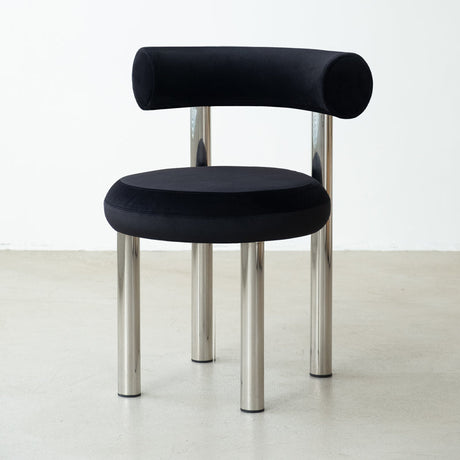 SOOGOOD Zenobia Minimalist Chubby Chair Stainless Steel Study Chair from SOOGOOD