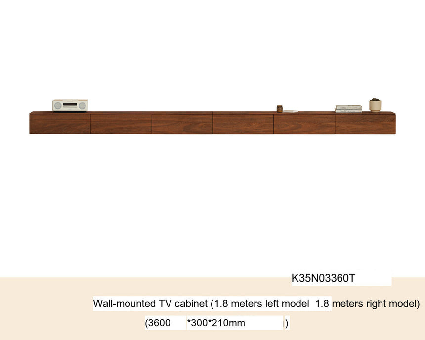 GENJI Callan Sleek Solid Wood Wall-Mounted TV Cabinet from GENJI