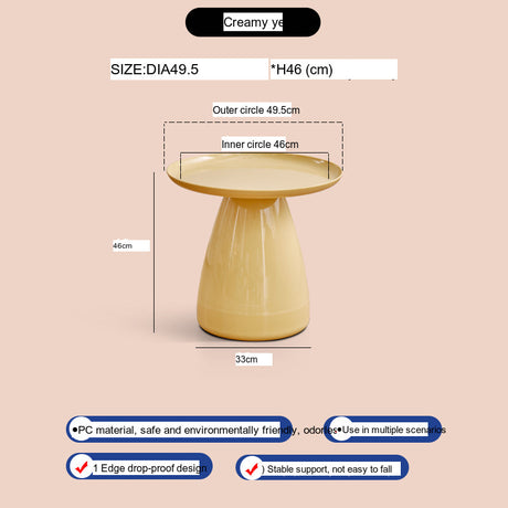 A&D Zara Scandinavian Elegant Bedside Coffee Table from A&D