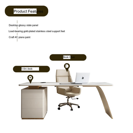 WW Sophie Minimalistic Laptop and Bookcase Desk from WW