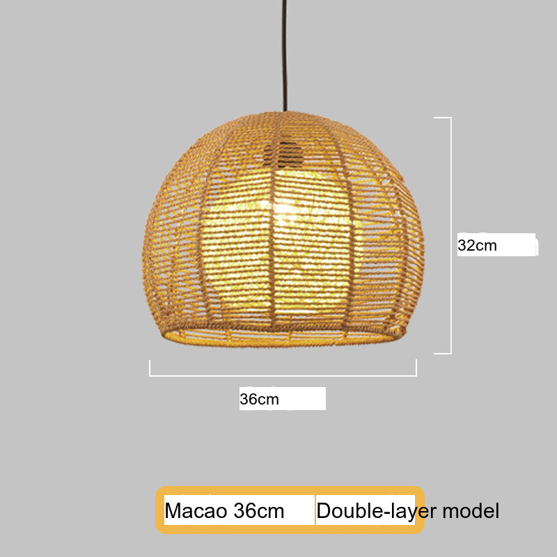 BOJI Kintaro Artistic Woven Lampshade Ceiling Lamp from BOJI