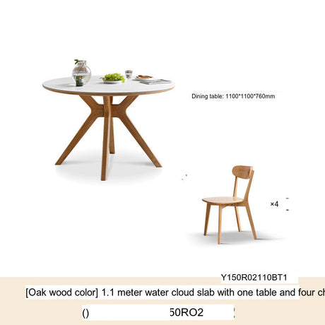 GENJI Haruki Elegant Oak Dining Set from GENJI